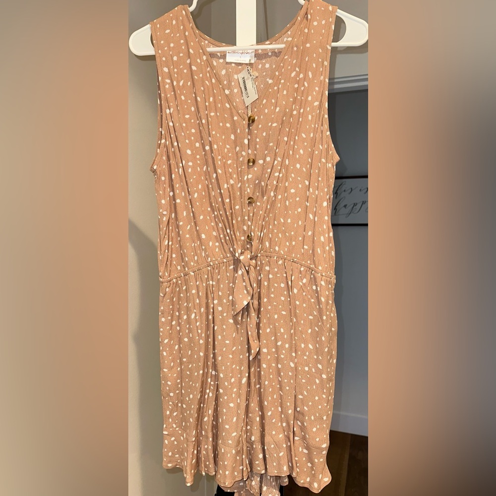 Chic Sleeveless Jumpsuit with Polka Dots
